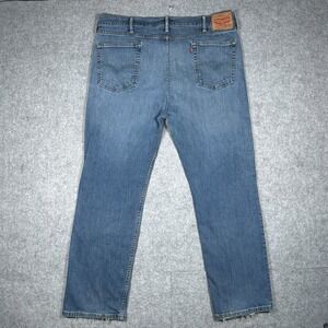 Levis 514 Denim jeans men's Size‎ 40x30 (38x29) Blue Faded Straight Leg Fade
